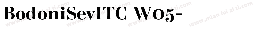 BodoniSevITC W05字体转换